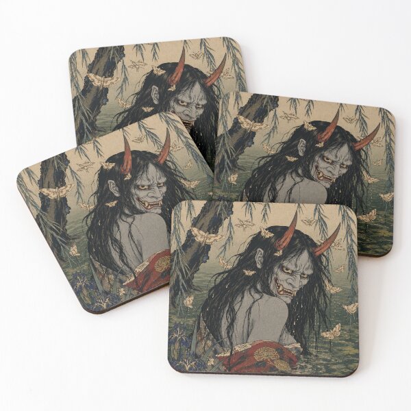 Item preview, Hannya Demon Swamp Spirit - Vintage Japanese Ukiyo-e Woodblock Print Style designed and sold by bapupa.
