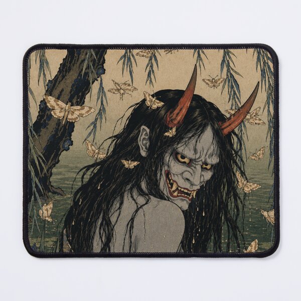 Item preview, Hannya Demon Swamp Spirit - Vintage Japanese Ukiyo-e Woodblock Print Style designed and sold by bapupa.