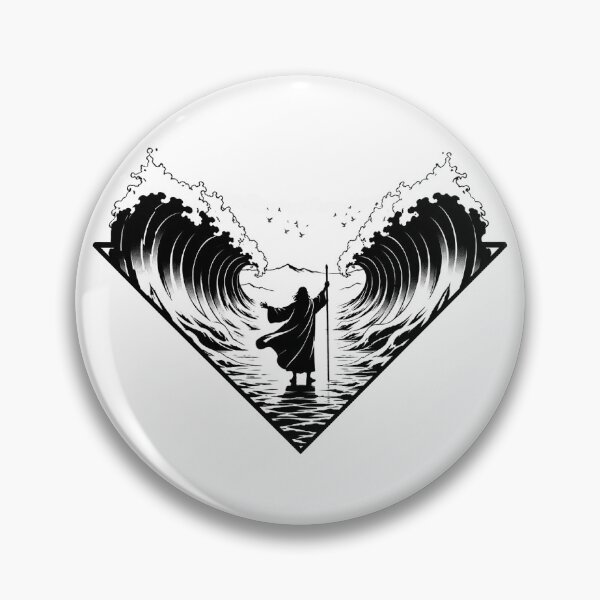 Item preview, Parting the Sea – Minimalist Biblical Wave Art designed and sold by xlostlight.