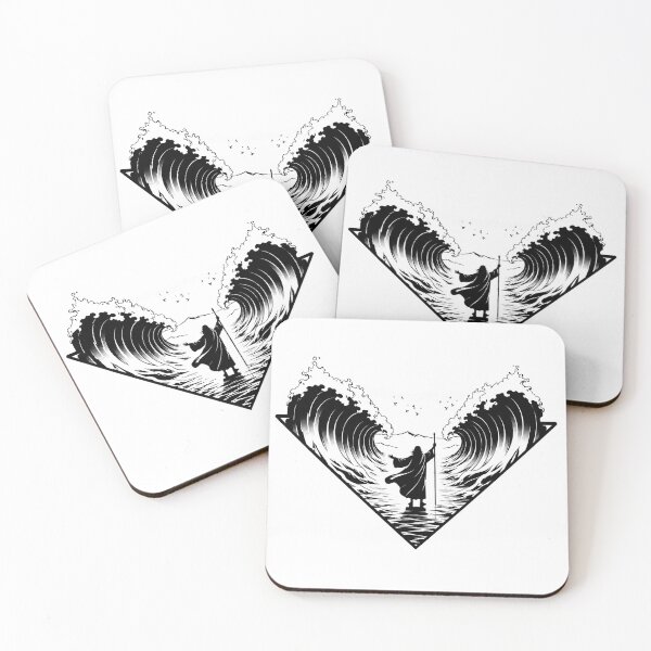 Item preview, Parting the Sea – Minimalist Biblical Wave Art designed and sold by xlostlight.