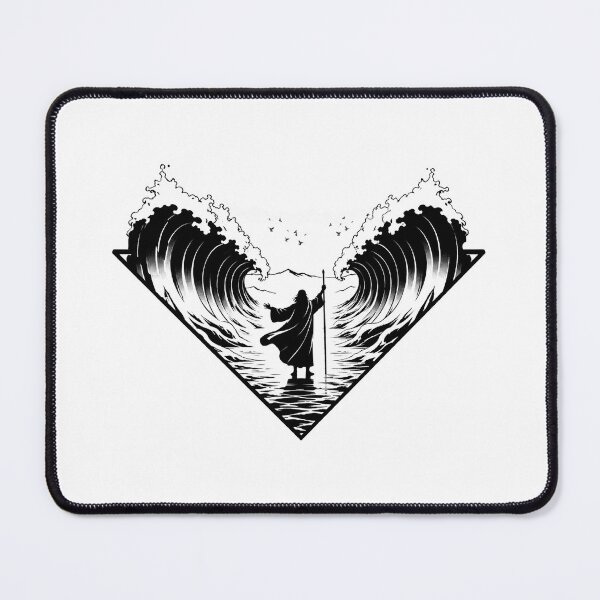 Item preview, Parting the Sea – Minimalist Biblical Wave Art designed and sold by xlostlight.
