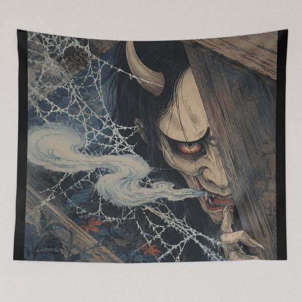 Item preview, Hannya Demon Attic Lurker - Vintage Japanese Ukiyo-e Woodblock Print Style designed and sold by bapupa.