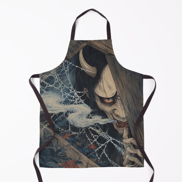 Item preview, Hannya Demon Attic Lurker - Vintage Japanese Ukiyo-e Woodblock Print Style designed and sold by bapupa.