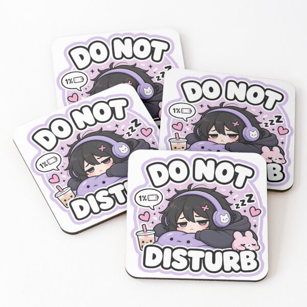 Item preview, Do Not Disturb Funny Minimal Aesthetic Sticker designed and sold by Sticker Sprout.