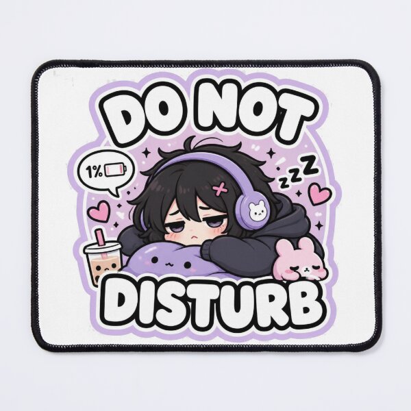 Item preview, Do Not Disturb Funny Minimal Aesthetic Sticker designed and sold by Sticker Sprout.