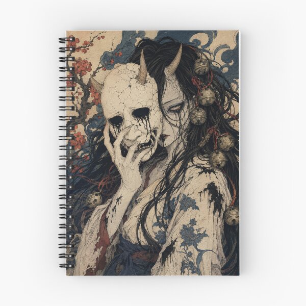 Item preview, Hannya Demon Mask - Vintage Japanese Ukiyo-e Woodblock Print Style designed and sold by bapupa.
