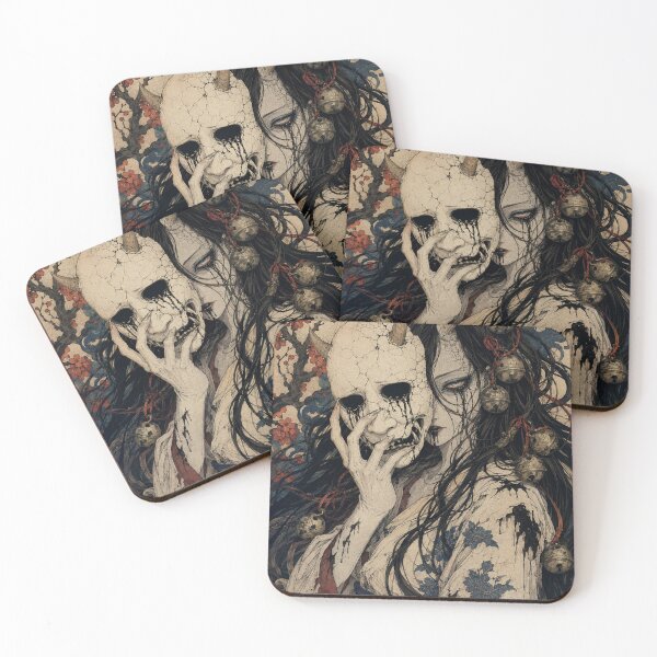 Item preview, Hannya Demon Mask - Vintage Japanese Ukiyo-e Woodblock Print Style designed and sold by bapupa.