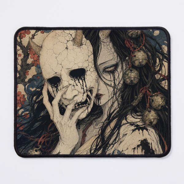 Item preview, Hannya Demon Mask - Vintage Japanese Ukiyo-e Woodblock Print Style designed and sold by bapupa.