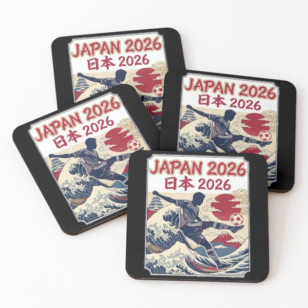 Item preview, Japan 2026 — Retro Japanese Football Poster Ukiyo-e Style designed and sold by David Mateo ArtWorks.
