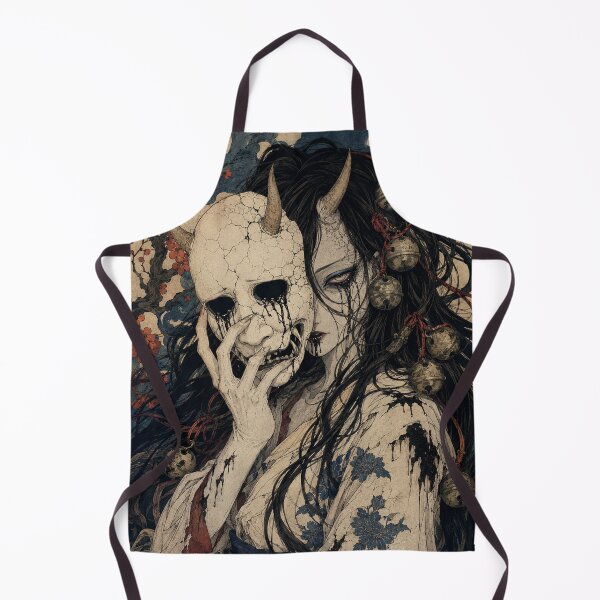 Item preview, Hannya Demon Mask - Vintage Japanese Ukiyo-e Woodblock Print Style designed and sold by bapupa.