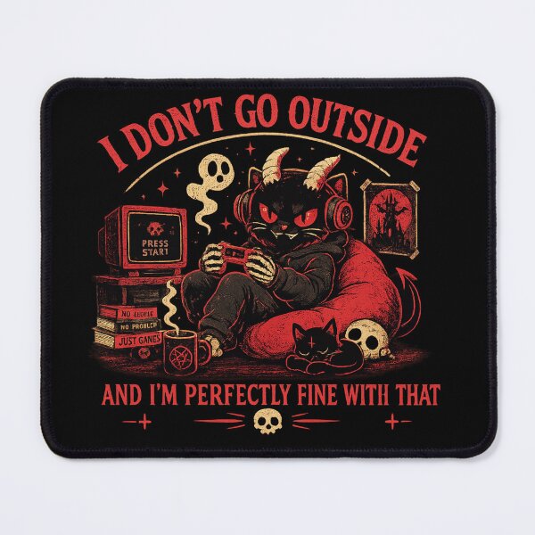 Item preview, i don't go outside, and im perfectly fine with that designed and sold by vecart34.