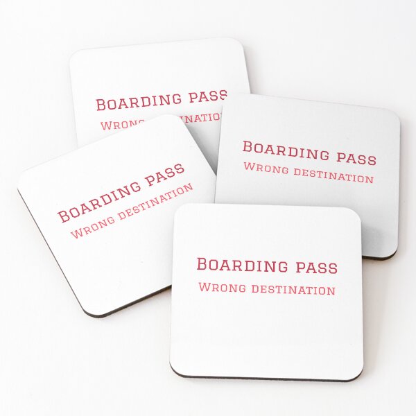 Item preview, Boarding pass, Wrong destination designed and sold by GlimmerAura.