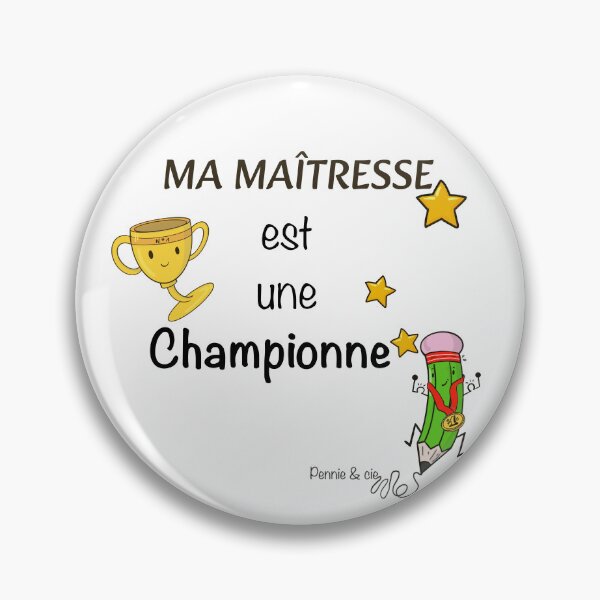 Item preview, My teacher is a champion – gift idea for a kindergarten or primary school teacher designed and sold by Pennie & cie.