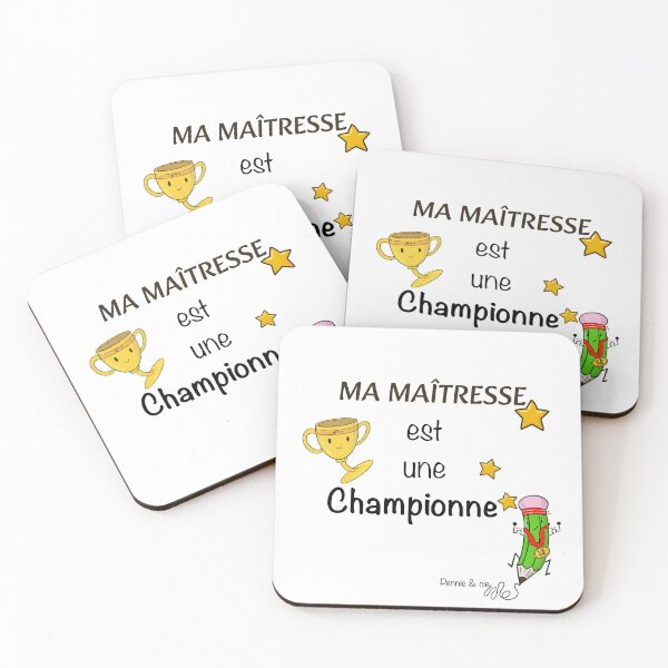 Item preview, My teacher is a champion – gift idea for a kindergarten or primary school teacher designed and sold by Pennie & cie.