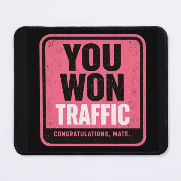 Item preview, You Won Traffic - Road Sign Print - Pink  designed and sold by Spiralite.
