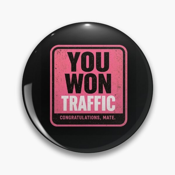 Item preview, You Won Traffic - Road Sign Print - Pink  designed and sold by Spiralite.