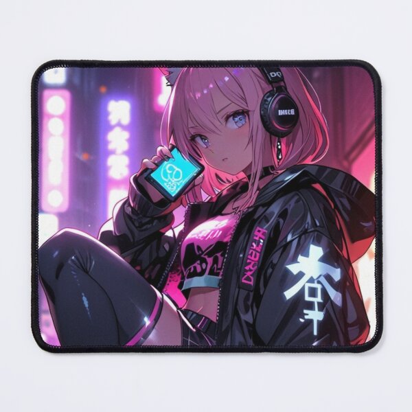 Item preview, Futuristic Gamer Catgirl Anime designed and sold by AnimDream .