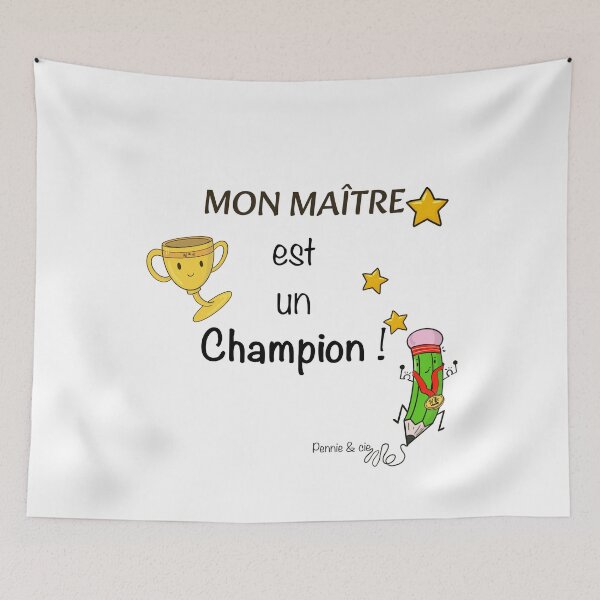 Item preview, My teacher is a champion – gift idea for primary school teachers designed and sold by Pennie & cie.