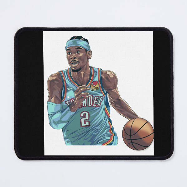 Item preview, Teal Jersey Thunder Basketball Player Poster Design Today designed and sold by RueBonnerd.