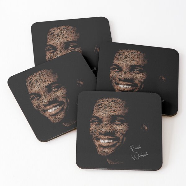 Item preview, Russell Westbrook Dark Portrait Basketball Poster Design Today designed and sold by JayLagwe.