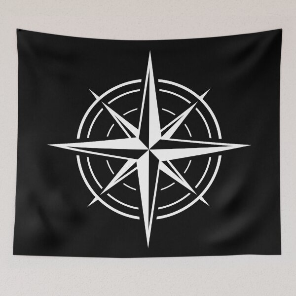 Item preview, Compass Rose Minimalist Nautical Symbol designed and sold by AnnSign.