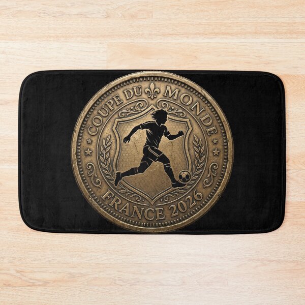 Item preview, France 2026 — Vintage Bronze Coin Football Retro Style designed and sold by David Mateo ArtWorks.