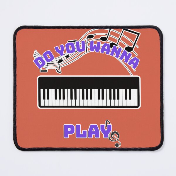 Item preview, Do You Wanna Play Piano Minimalist Musical Quote designed and sold by SoftAuraStudi0.