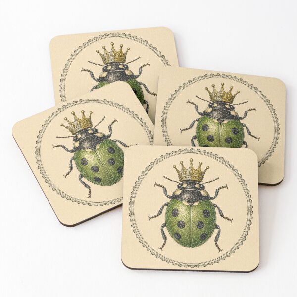 Item preview, Victorian Ladybug Seal Illustration designed and sold by Soul Garden Studio.