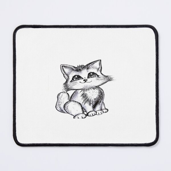 Item preview, Cute Whimsical Fox Sketch designed and sold by AsIceAndDesire.