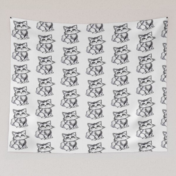 Item preview, Cute Whimsical Fox Sketch designed and sold by AsIceAndDesire.