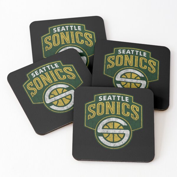 Item preview, Seattle Sonics Vintage Basketball Poster Graphic Design Today designed and sold by JayLagwe.