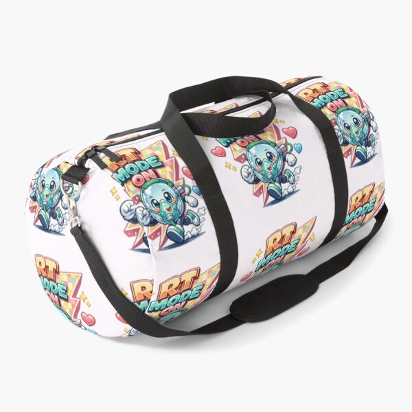 Item preview, RT Mode On Oxygen Mask Clock – Cute Respiratory Therapist Kawaii Mascot Retro Pastel POD Design designed and sold by ClinicalHubs.