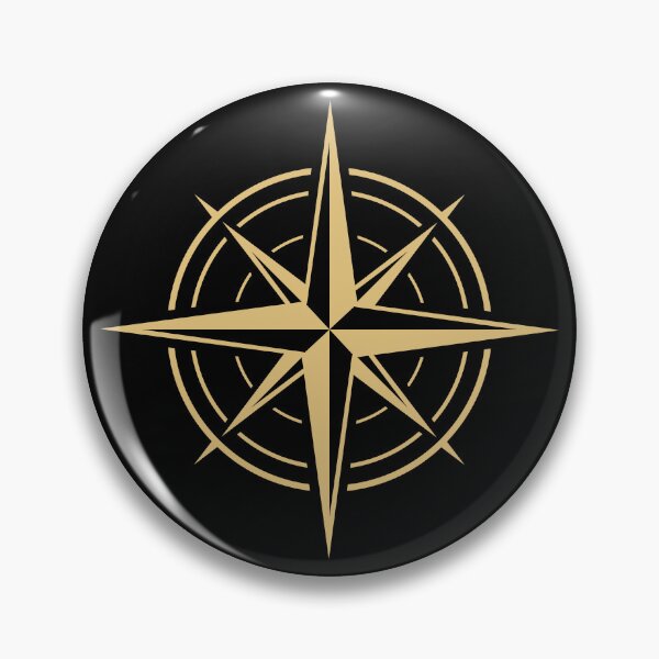 Item preview, Gold Compass Rose Minimalist Symbol designed and sold by AnnSign.