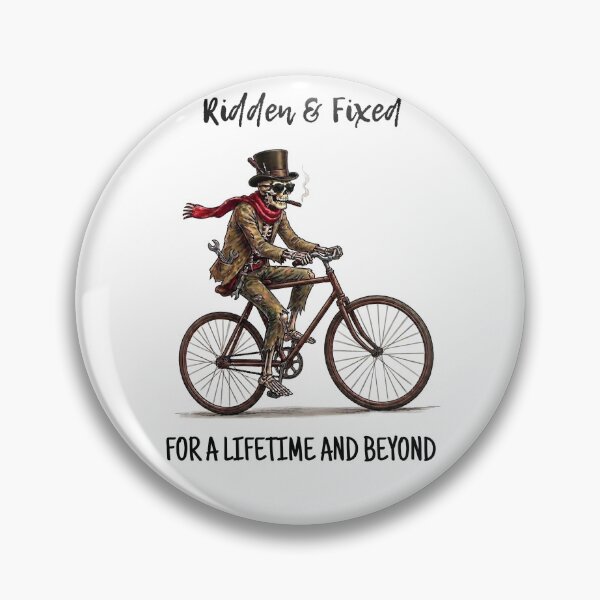 Item preview, Ridden & Fixed - Skeleton Cycling Art designed and sold by Stefanrajzer.