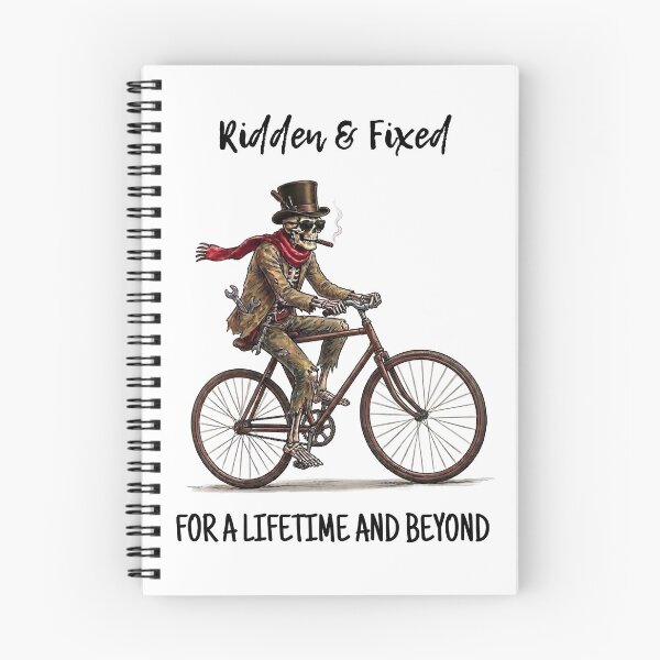 Item preview, Ridden & Fixed - Skeleton Cycling Art designed and sold by Stefanrajzer.