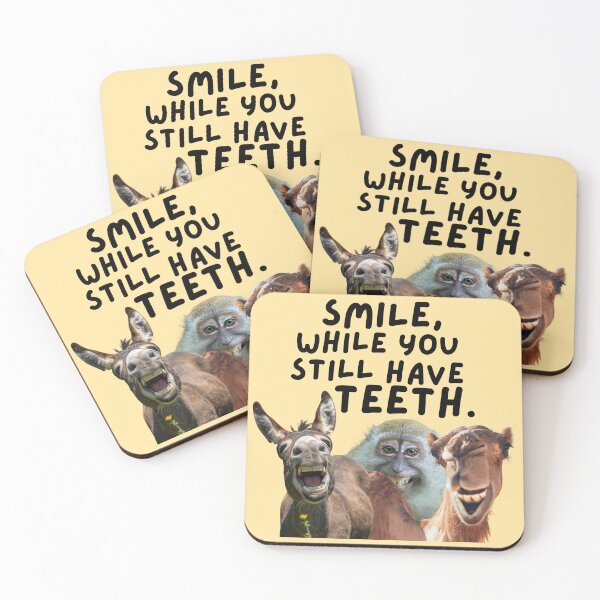 Item preview, Smile While You Still Have Teeth Funny B-Day Wish designed and sold by CDPrintsDesigns.