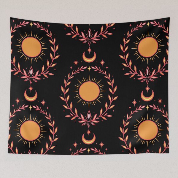 Item preview, Midsummer Sun Celestial Boho Pagan Art designed and sold by Christine Krahl.
