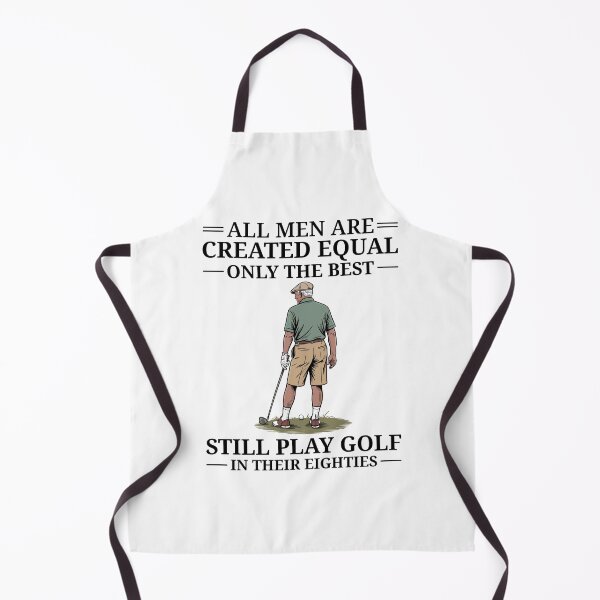 Item preview, All Men Are Created Equal Best Golf in Their 80s Black Text designed and sold by ProjectSingto.