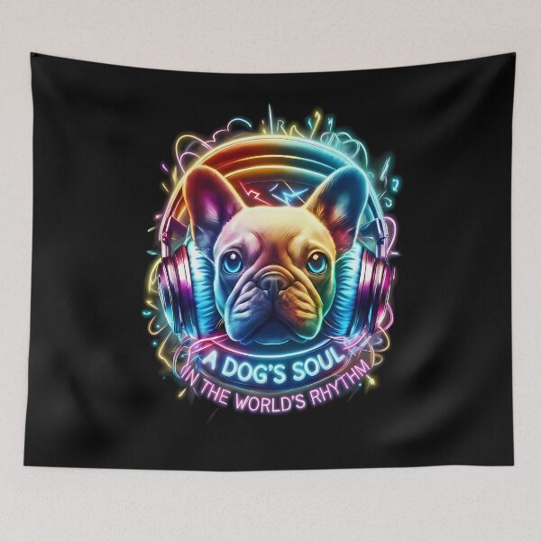 Item preview, Musical Frenchie - World Music Day designed and sold by Art-Arcade6.