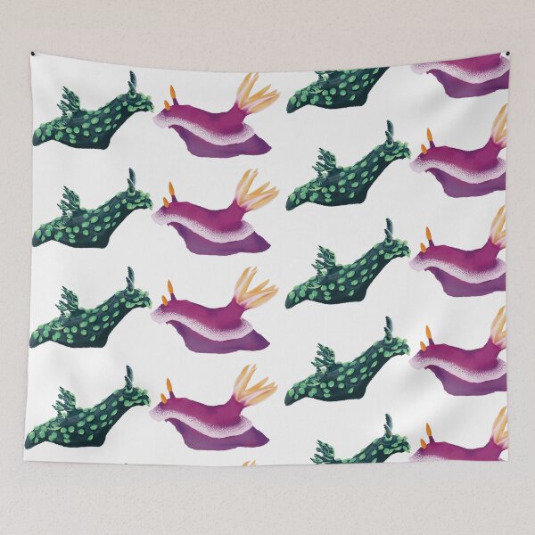 Item preview, Nudibranch duo - sea slug designed and sold by Poulpimousse.