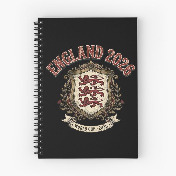 Item preview, England 2026 — Three Lions Heraldic Shield World Cup Retro designed and sold by David Mateo ArtWorks.