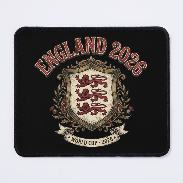 Item preview, England 2026 — Three Lions Heraldic Shield World Cup Retro designed and sold by David Mateo ArtWorks.