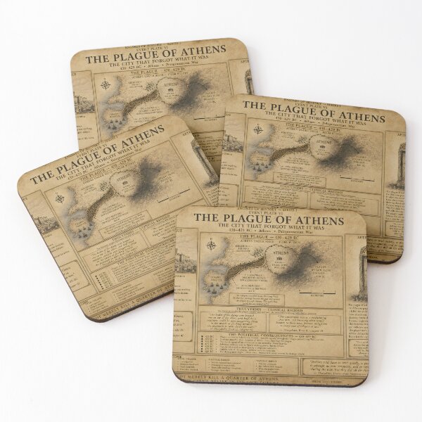 Item preview, The Plague of Athens. Event Plate VI. The City That Forgot What It Was. 430–429 BC. Engines of History Series I designed and sold by The Painted Fence.