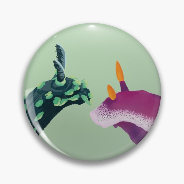 Item preview, Nudibranch duo - sea slug - green designed and sold by Poulpimousse.