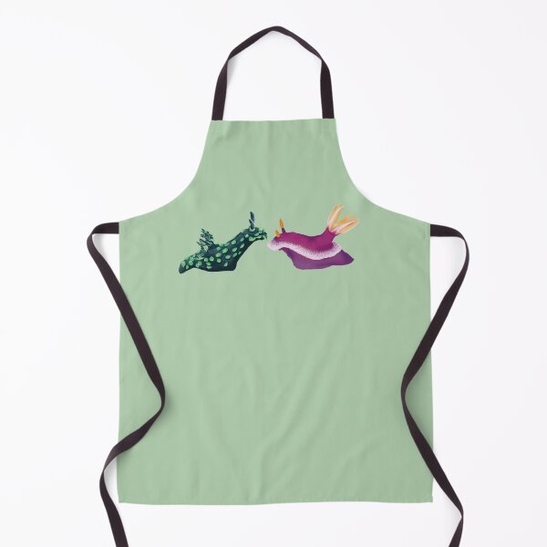 Item preview, Nudibranch duo - sea slug - green designed and sold by Poulpimousse.