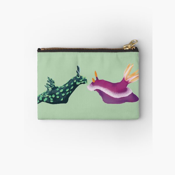 Item preview, Nudibranch duo - sea slug - green designed and sold by Poulpimousse.