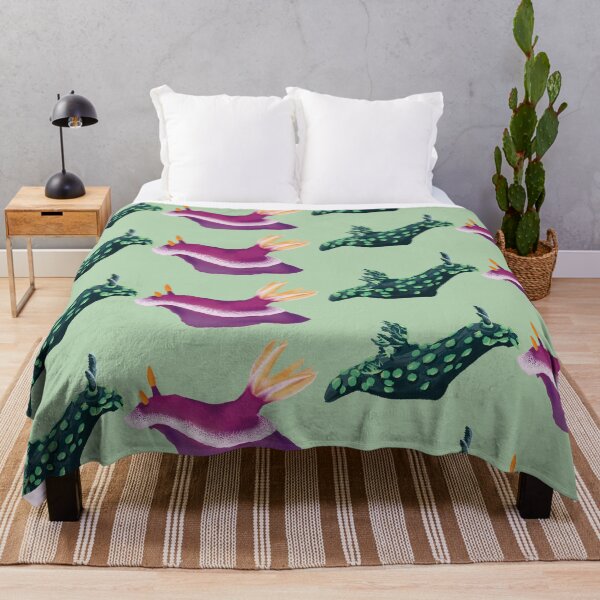 Item preview, Nudibranch duo - sea slug - green designed and sold by Poulpimousse.