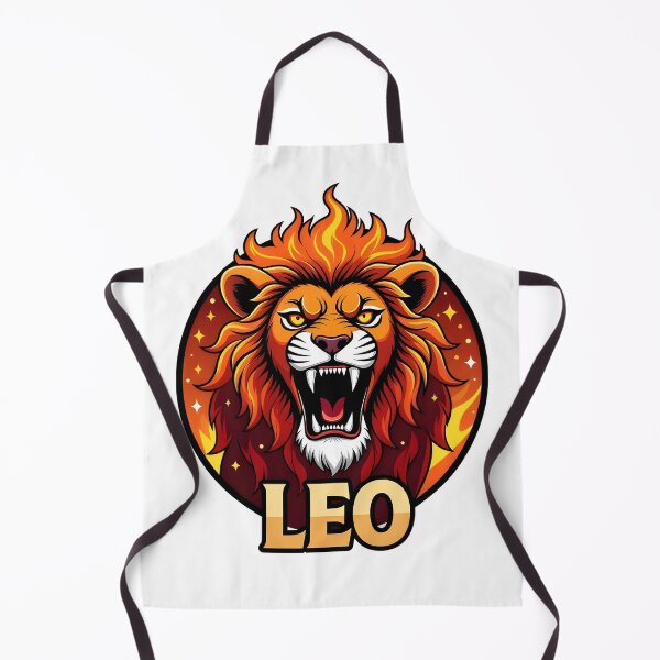 Item preview, Fierce Leo Zodiac Fire Lion Badge designed and sold by Zodiac Celestial Art.