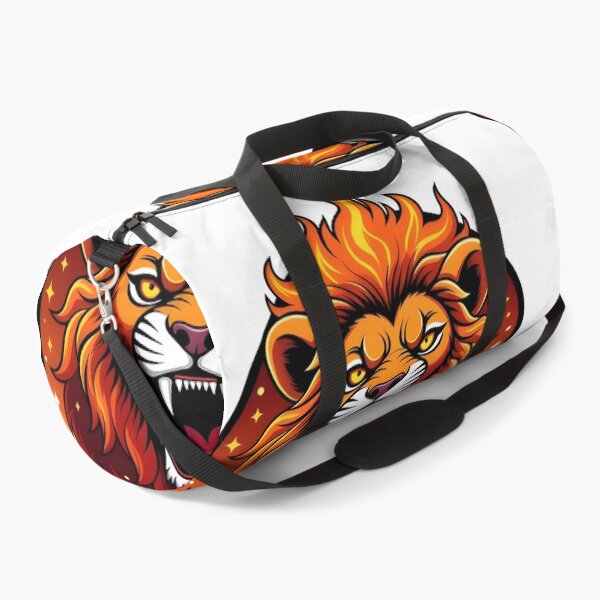 Item preview, Fierce Leo Zodiac Fire Lion Badge designed and sold by Zodiac Celestial Art.