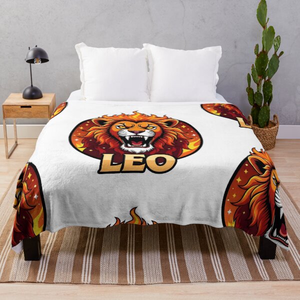 Item preview, Fierce Leo Zodiac Fire Lion Badge designed and sold by Zodiac Celestial Art.
